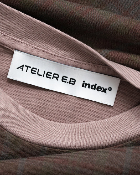 Atelier E.B index® Cropped T-Shirt, Bark Tartan