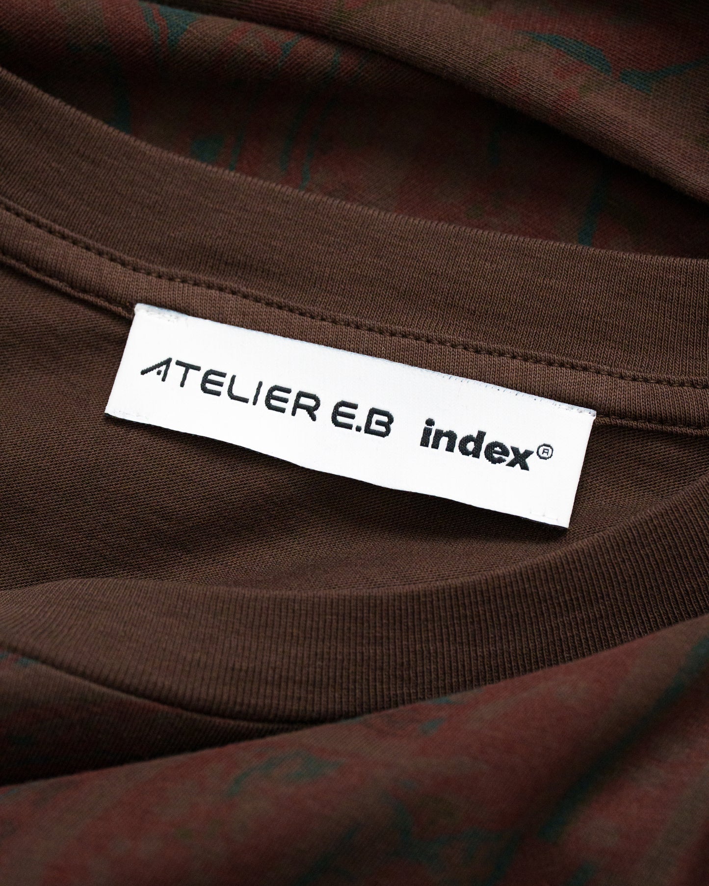 Atelier E.B index® Boxy Longsleeve Dress 135, Cocoa Paisley