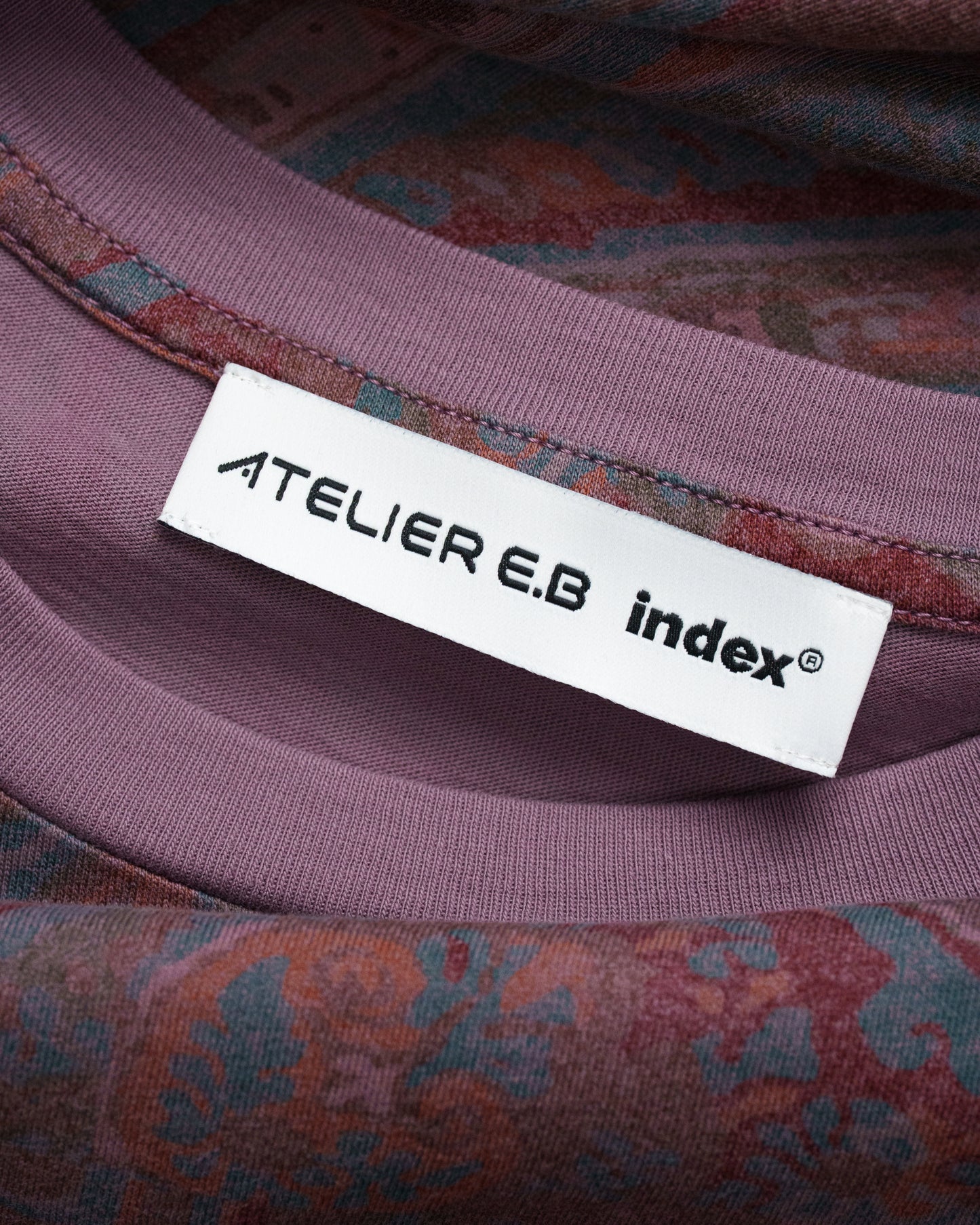 Atelier E.B index® Boxy Longsleeve Dress 135, Purple Paisley