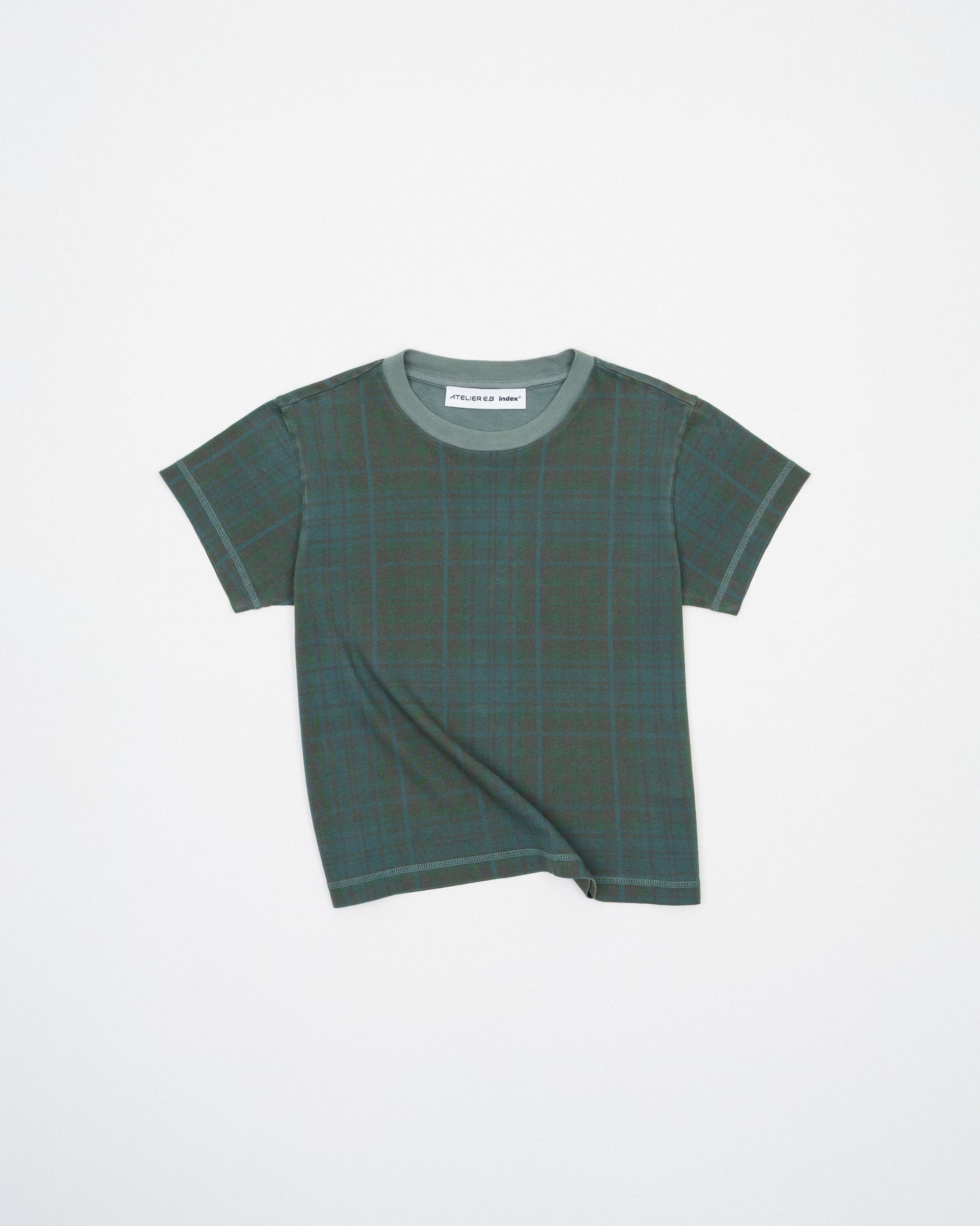 Atelier E.B index® Cropped T-Shirt, Goblin Tartan