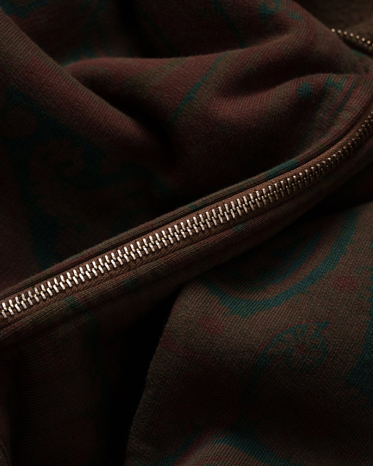 Atelier E.B index® Zip Hoodie, Cocoa Paisley