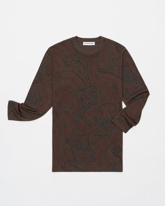 Atelier E.B index® Boxy Longsleeve Dress 135, Cocoa Paisley Atelier E.B