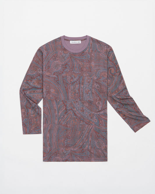 Atelier E.B index® Boxy Longsleeve Dress 135, Purple Paisley Atelier E.B